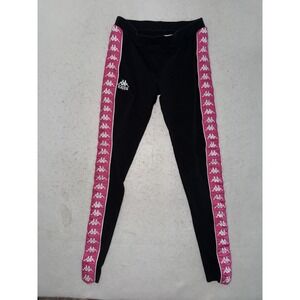Kappa Women's Leggings Size S Black Pink Compression Lightweight CLEAN